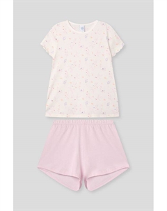 Пижама хлопковая с принтом Sanetta