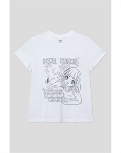 Футболка хлопковая с принтом Ovs