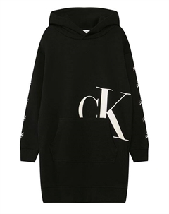 Платье-толстовка с монограммой бренда Calvin klein jeans