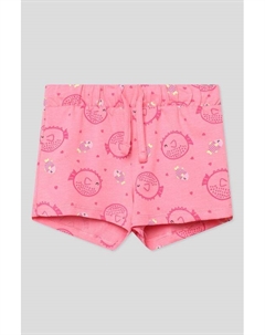 Шорты хлопковые на кулиске с принтом Fagottino