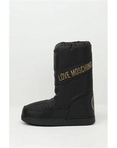Сапоги утепленные с логотипом Love moschino