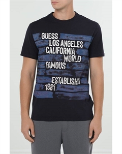 Футболка хлопковая с принтом Guess