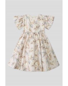 Платье с пышными рукавами и юбкой Андерсен