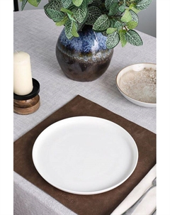 Тарелка фарфоровая обеденная Edge 21maison