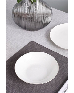 Тарелка фарфоровая суповая Allseasons Platinum 21maison