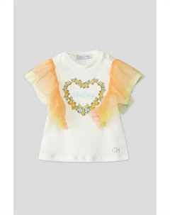 Футболка хлопковая с объемными рукавами Choupette