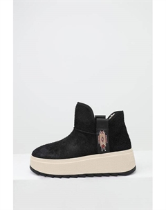 Полусапоги велюровые на меху с декором Ash