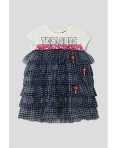 Платье с пайетками и юбкой из оборок Choupette