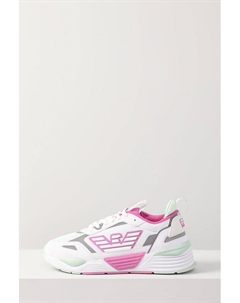 Кроссовки комбинированные с логотипом Ea7