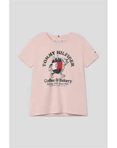 Футболка хлопковая с принтом Tommy hilfiger