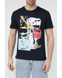 Футболка хлопковая с принтом Guess