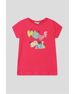 Футболка хлопковая с принтом Mayoral