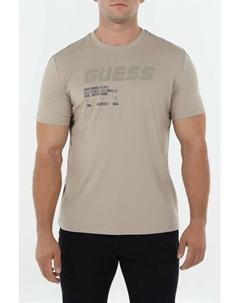 Футболка хлопковая с принтом Guess