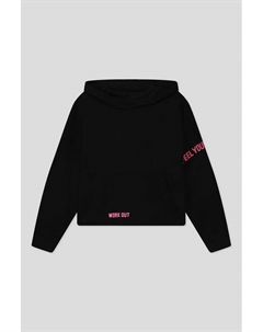 Худи хлопковое с принтом Ovs