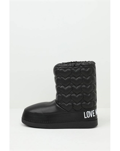 Полусапоги утепленные с логотипом Love moschino