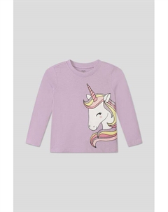 Лонгслив хлопковый с принтом Ovs