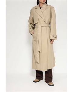 Плащ оверсайз кроя со съемным поясом Adolfo dominguez