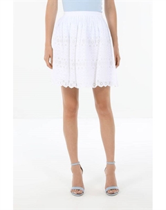 Юбка мини хлопковая с шитьем Polo ralph lauren