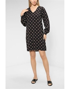 Платье из вискозы с объемными рукавами Comma,