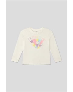 Лонгслив хлопковый с принтом Ovs