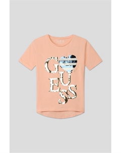 Футболка хлопковая с принтом Guess