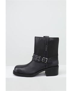 Полусапоги кожаные с заклепками Ash