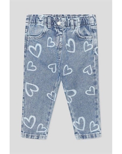 Джинсы на эластичном поясе с принтом Fagottino
