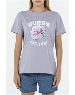 Футболка хлопковая с принтом Guess