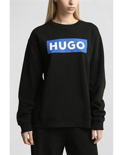 Свитшот хлопковый с логотипом Hugo