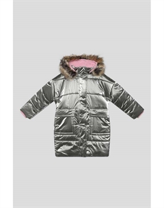 Пальто утепленное с мехом на капюшоне Kerry