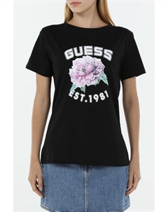 Футболка хлопковая с принтом Guess