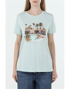 Футболка хлопковая с принтом Guess