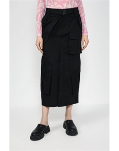Юбка хлопковая с поясом и объемными карманами Twist