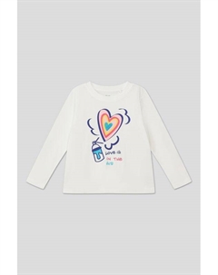 Хлопковый лонгслив с принтом Ovs