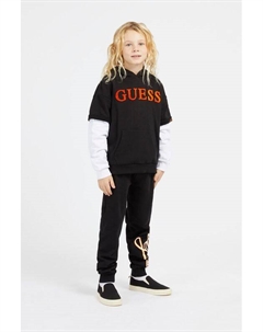 Хлопковое худи с принтом Guess