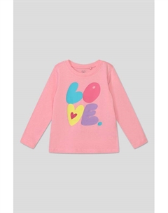 Хлопковый лонгслив с принтом Ovs