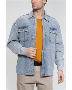 Джинсовая рубашка с эффектом потертости Casual friday