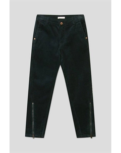 Вельветовые брюки с молниями на брючинах Choupette