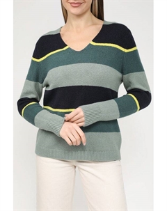 Пуловер с V-вырезом в полоску S.oliver