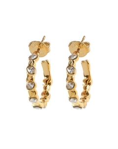 Серьги-пусеты с кристаллами Guess