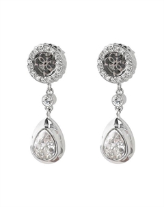 Серьги-пусеты с кристаллами Guess