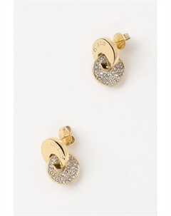 Серьги-пусеты с кристаллами Guess