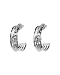 Серьги с кристаллами Guess