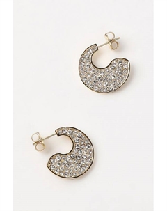 Серьги-пусеты с кристаллами Guess