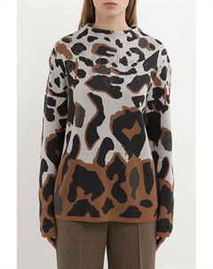 Пуловер с воротником стойкой и анималистичным принтом Betty barclay
