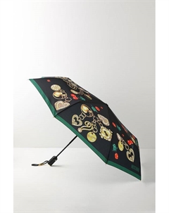 Зонт-автомат с принтом Charms and cherries Moschino