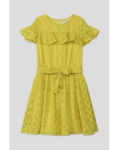 Платье с оборкой и поясом Mayoral