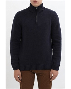 Пуловер хлопковый с воротником на молнии Superdry