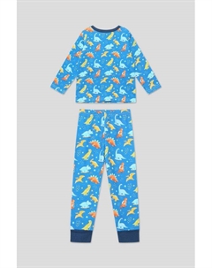 Пижама хлопковая с принтом Дино Aspaya