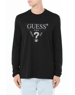 Лонгслив хлопковый с принтом Guess